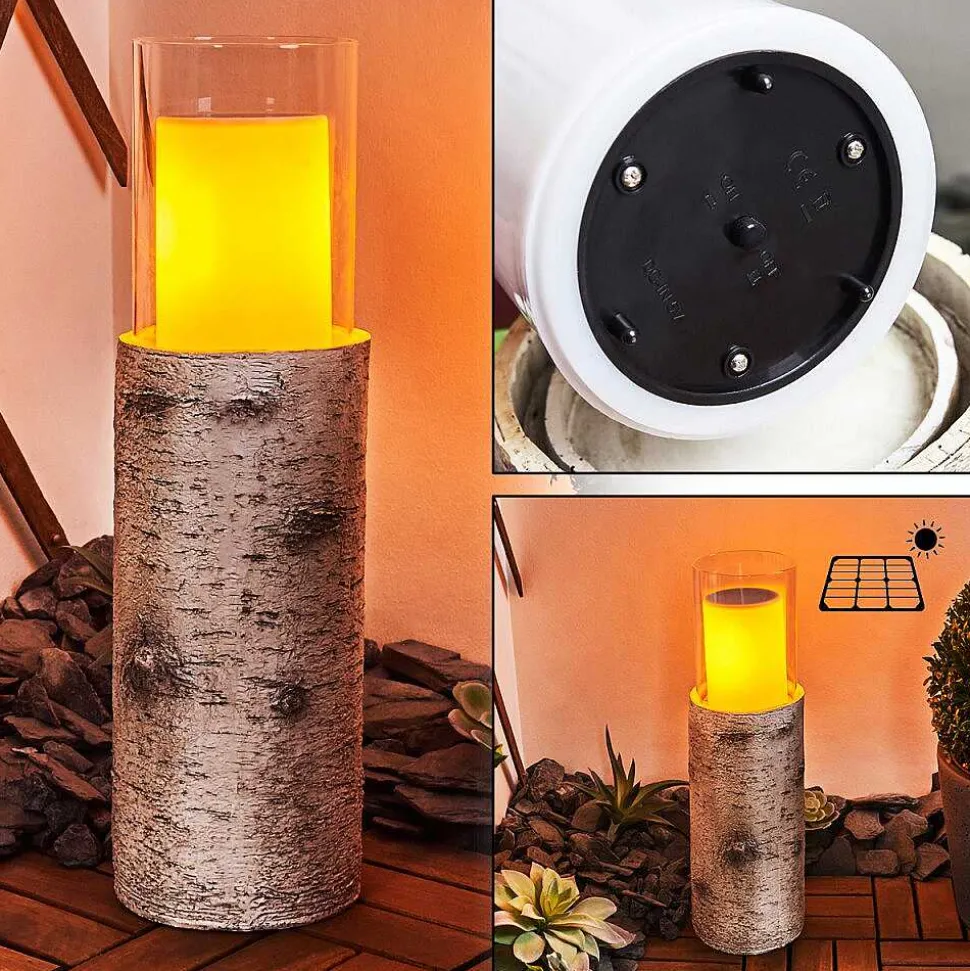 Lampe Solaire Tivedstorp Led Couleur Bois, 12 Lumieres