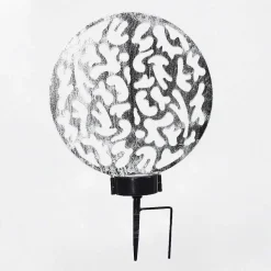 Lampe Solaires Kupa Led Noir, Argente, 2 Lumieres