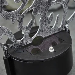 Lampe Solaires Kupa Led Noir, Argente, 2 Lumieres