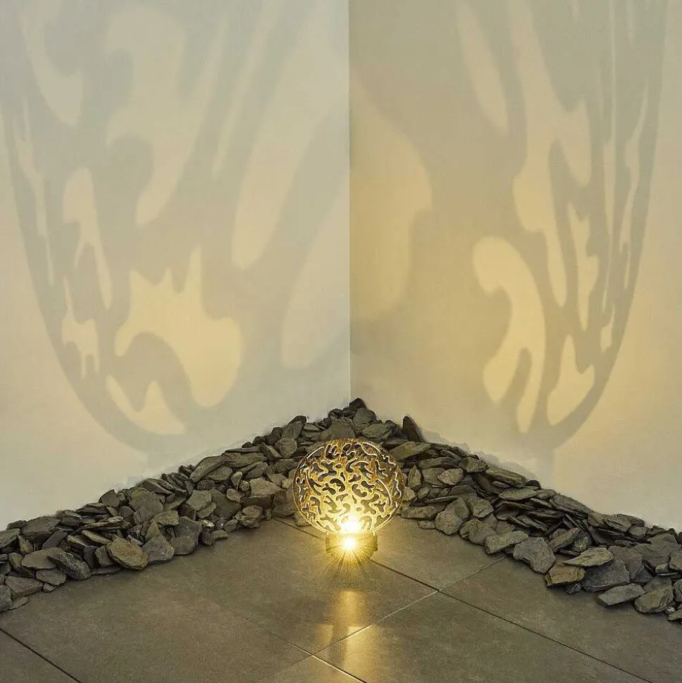 Lampe Solaires Kupa Led Noir, Argente, 2 Lumieres