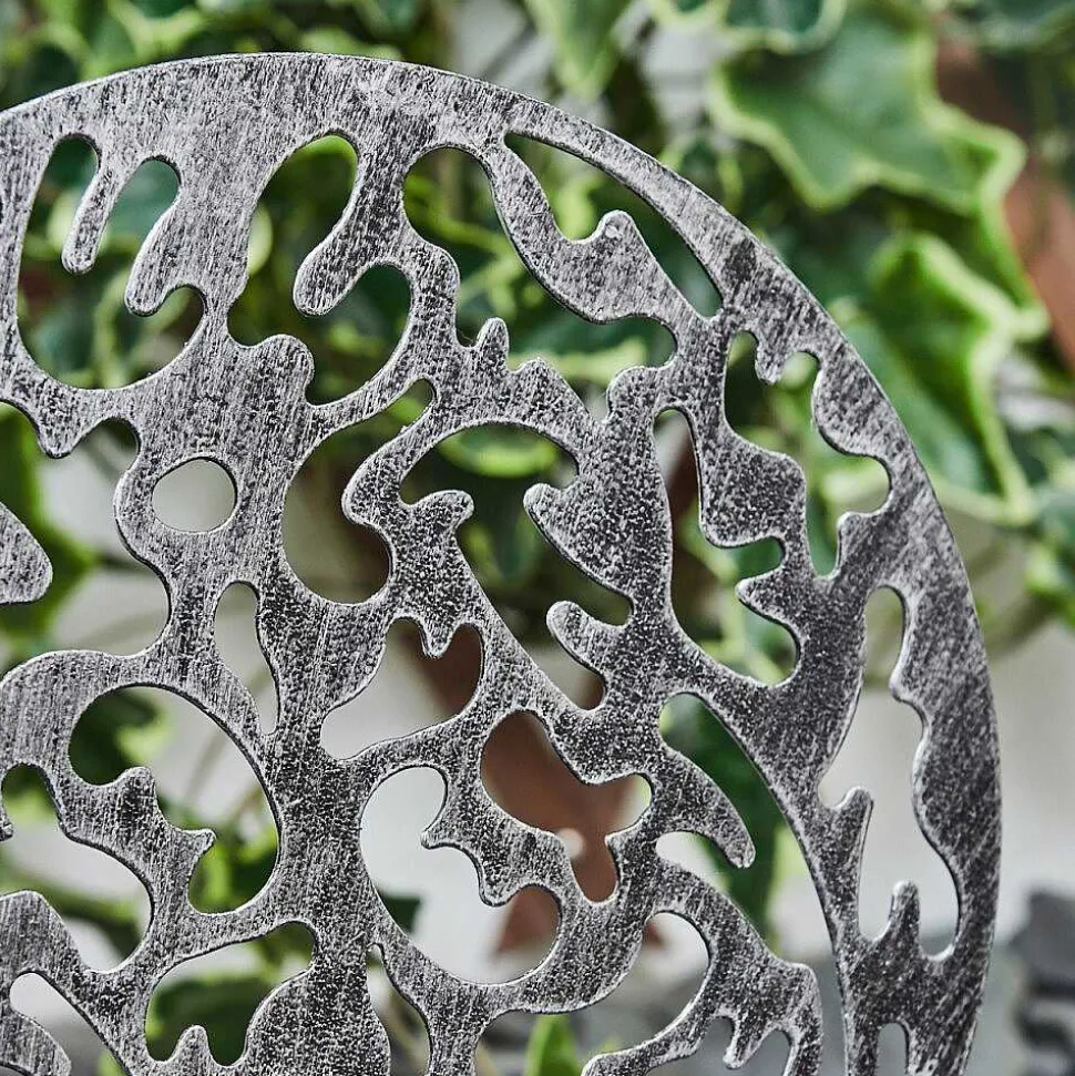 Lampe Solaires Kupa Led Noir, Argente, 2 Lumieres