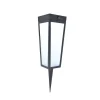 Lampe Solaires Lutec Dias Led Noir, 1 Lumiere, Detecteur De Mouvement, Changeur De Couleurs