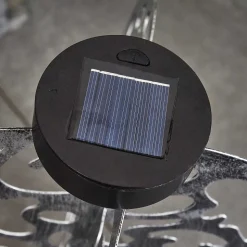 Lampe Solaires Mesan Led Noir, Argente, 1 Lumiere