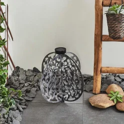 Lampe Solaires Mesan Led Noir, Argente, 1 Lumiere