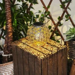 Lampe Solaires Moreland Led Cuivre, Noir, Argente, 1 Lumiere