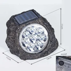 Lampe Solaires Sameo Led Brun, 8 Lumieres