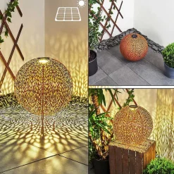 Lampe Solaires Samoao Led Rouille, Noir, 1 Lumiere