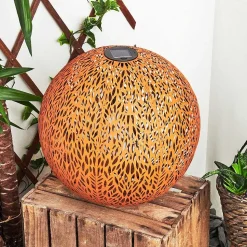 Lampe Solaires Samoao Led Rouille, Noir, 1 Lumiere