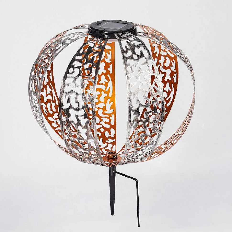 Lampe Solaires Wasalea Led Bronze, Noir, Argente, 1 Lumiere