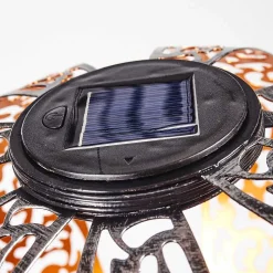 Lampe Solaires Wasalea Led Bronze, Noir, Argente, 1 Lumiere