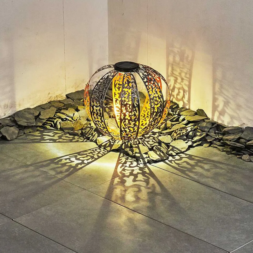 Lampe Solaires Wasalea Led Bronze, Noir, Argente, 1 Lumiere