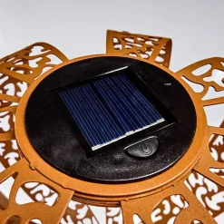 Lampe Solaires Wasalea Led Bronze, Noir, 1 Lumiere