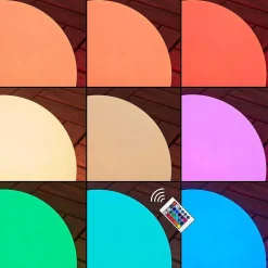 Lampe Solaires Ykullen Led Noir, 1 Lumiere, Telecommandes, Changeur De Couleurs