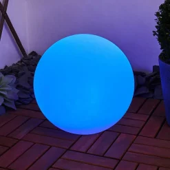 Lampe Solaires Ykullen Led Noir, 1 Lumiere, Telecommandes, Changeur De Couleurs