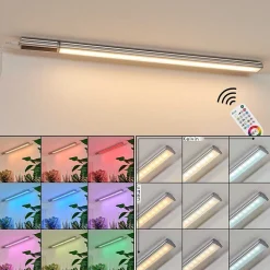 Lampes Pour Bandeaux Raivo Led Noir, Argente, 1 Lumiere, Telecommandes, Changeur De Couleurs