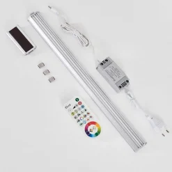 Lampes Pour Bandeaux Raivo Led Noir, Argente, 1 Lumiere, Telecommandes, Changeur De Couleurs