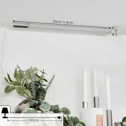 Lampes Pour Bandeaux Raivo Led Noir, Argente, 1 Lumiere, Telecommandes, Changeur De Couleurs