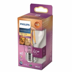 Led E27 60 Watt 2700-2200 Kelvin 806 Lumen Philips