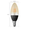 Led E14 4,5 Watt 2100 Kelvin 300 Lumen Philips Hue White