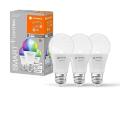 Ledvance Smart+ Wifi Lot De 3 Led E27 9 Watt 2700-6500 Kelvin 806 Lumen