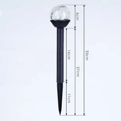 Lot De 3 Lampes Solaires Colognole Led Noir, 1 Lumiere