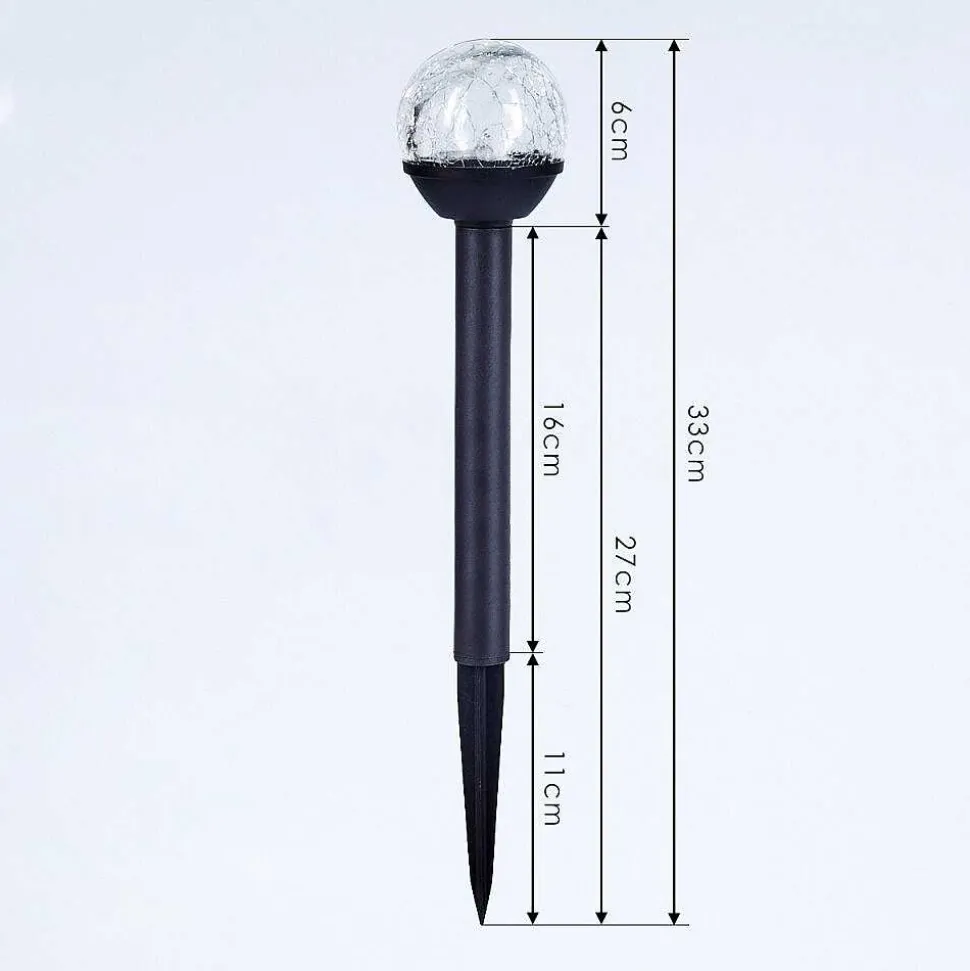 Lot De 3 Lampes Solaires Colognole Led Noir, 1 Lumiere