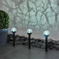 Lot De 3 Lampes Solaires Colognole Led Noir, 1 Lumiere