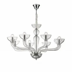 Lustre Ideal Lux Casanova Chrome, 8 Lumieres