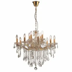 Lustre Ideal Lux Florian Or, 12 Lumieres