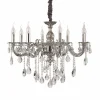Lustre Ideal Lux Impero Sp8 Argente, 8 Lumieres