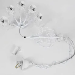 Lustre Ksim Blanc, 5 Lumieres