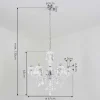 Lustre Malmback Chrome, Blanc, 6 Lumieres