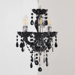 Lustre Malmback Noir, 3 Lumieres