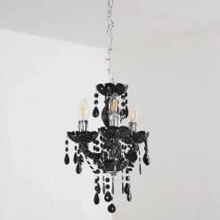 Lustre Malmback Noir, 3 Lumieres