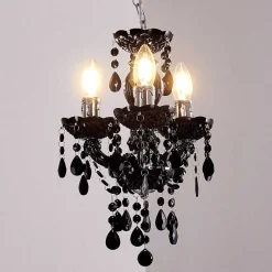 Lustre Malmback Noir, 3 Lumieres