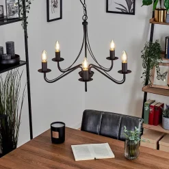 Lustre Oulandou Noir, 5 Lumieres