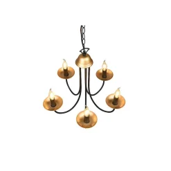 Lustre Trio Livia Noir, 5 Lumieres