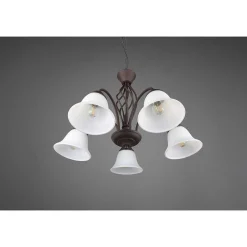 Lustre Trio-Leuchten Rustica Rouille, 5 Lumieres