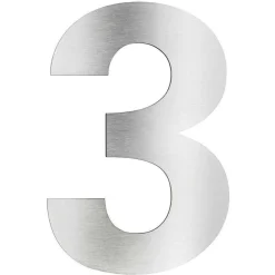 Numeros De Maison Lcd 3 Acier Inoxydable
