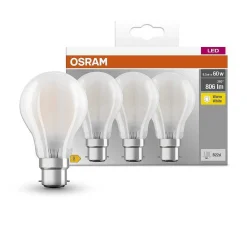 Osram Classic A Set De 3 Led B22D 6,5 Watt 2700 Kelvin 806 Lumen
