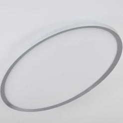 Panneau Led Kombito Argente, Blanc, 1 Lumiere, Telecommandes