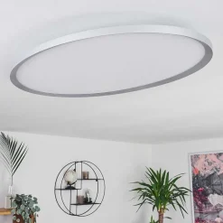 Panneau Led Kombito Argente, Blanc, 1 Lumiere, Telecommandes