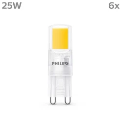 Philips Bruleur 6 Pieces Led Gu9 2 Watt 2700 Kelvin 220 Lumen