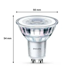 Philips Classic Lot De 2 Led Gu10 3,5 Watt 2700 Kelvin 255 Lumen