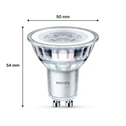 Philips Classic Set De 3 Led Gu10 4,6 Watt 4000 Kelvin 390 Lumen