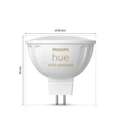 Philips Hue Led Gu5.3 6,3 Watt 2000-6500 Kelvin 400 Lumen