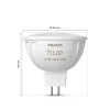 Philips Hue Lot De 2 Led Gu5.3 6,3 Watt 2000-6500 Kelvin 400 Lumen