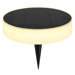 Pique De Terre Globo Solar Led Noir, 1 Lumiere