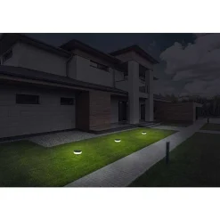 Pique De Terre Globo Solar Led Noir, 1 Lumiere