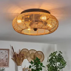 Plafonnier 50 Cm Mulstrand Noir, 4 Lumieres